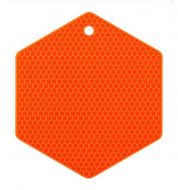 Set of 3 Creative  Honeycomb Pot Holders Durable Nonslip  Insulation Mats Orange