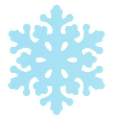 Set of 4 Beautiful Blue Snowflake Pot Holders Insulation Mats Place Mats