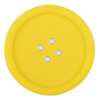 Set Of 4 Lovely Yellow Button shapes Pot Holders Insulation Mats Coffee Pads