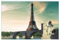 Classical Elegant Eiffel Tower 1000 Pcs Puzzle Adults And Children Toys
